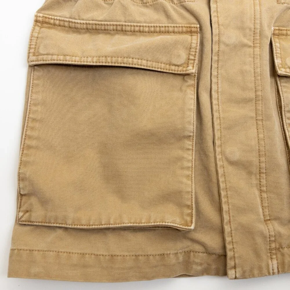Aritzia TNA Jasper Field Jacket Relaxed Cotton Canvas Vintage Topaz Tan *Altered - Picture 7 of 16